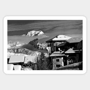 Mont Blanc Peisey-Vallandry Les Arcs French Alps France Sticker